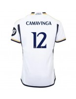 Real Madrid Eduardo Camavinga #12 Domácí Dres 2023-24 Krátký Rukáv